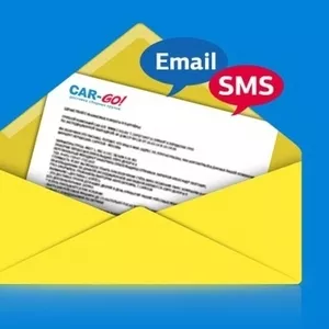 СМС и Email оповещения о статусе груза (сборные грузоперевозки)