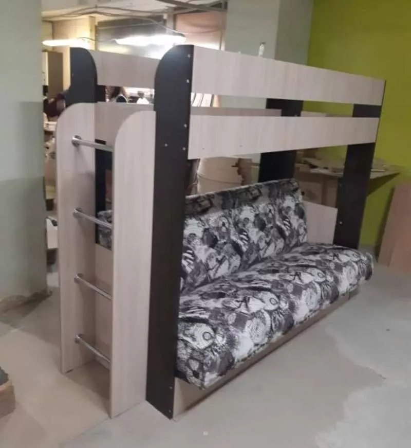 Кровать двухъярусная с диваном Колибри 2